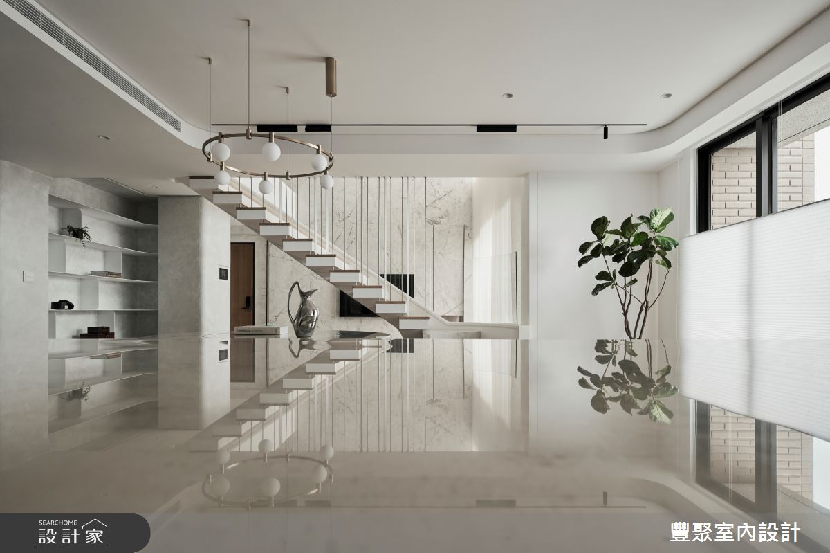 48坪中古屋(5~15年)＿現代風樓梯案例圖片＿豐聚室內設計＿豐聚_55之3