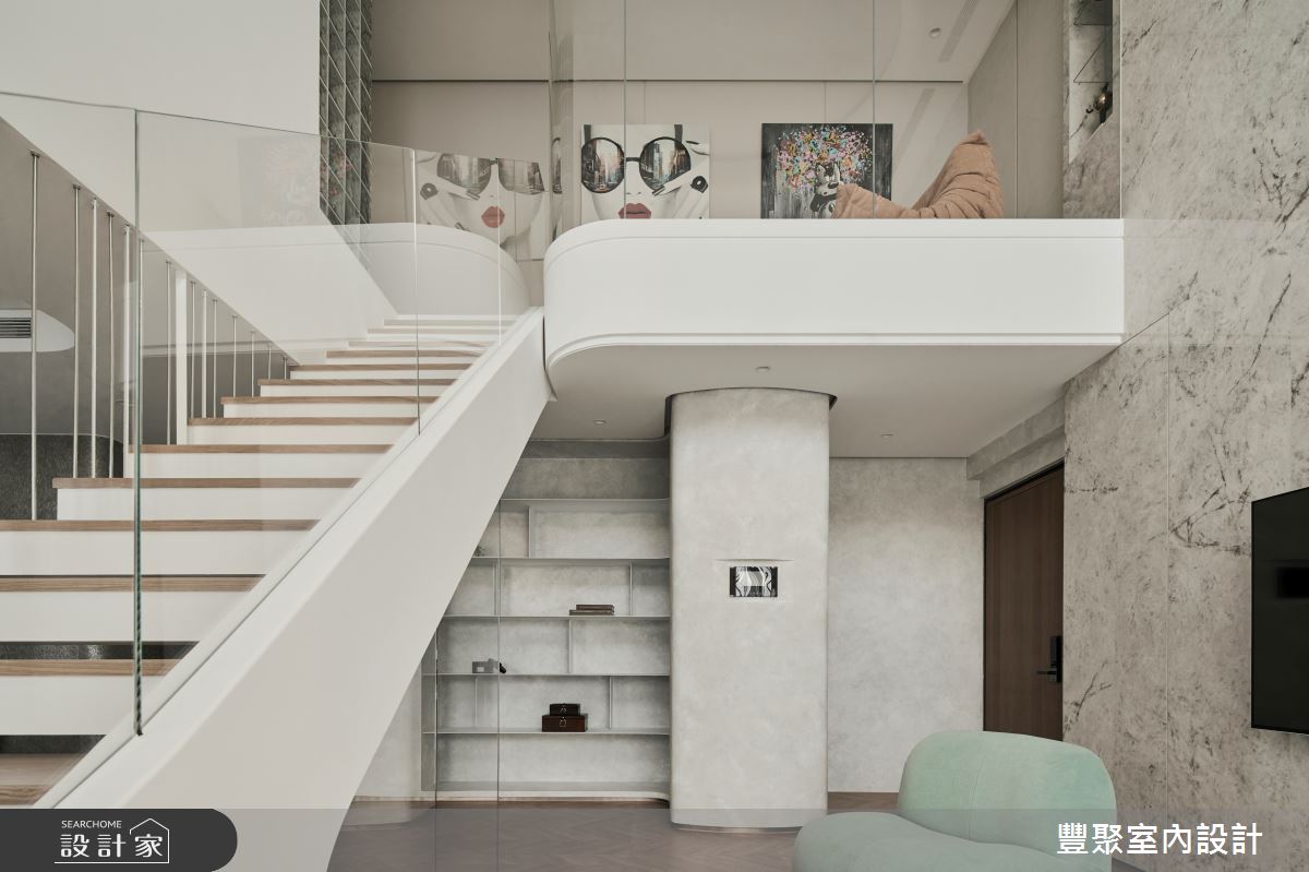 48坪中古屋(5~15年)＿現代風客廳樓梯多功能室案例圖片＿豐聚室內設計＿豐聚_55之12