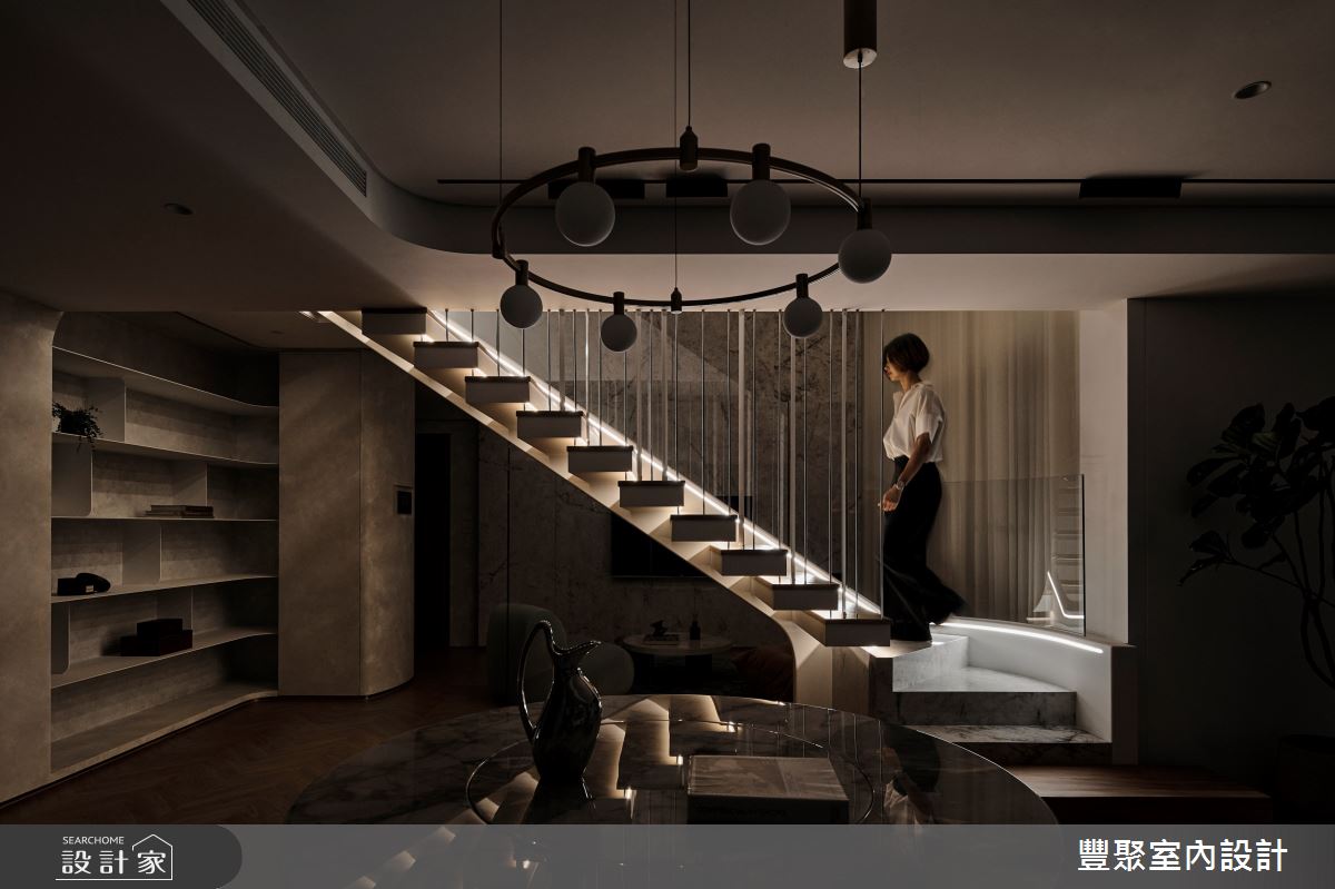 48坪中古屋(5~15年)＿現代風餐廳樓梯案例圖片＿豐聚室內設計＿豐聚_55之30