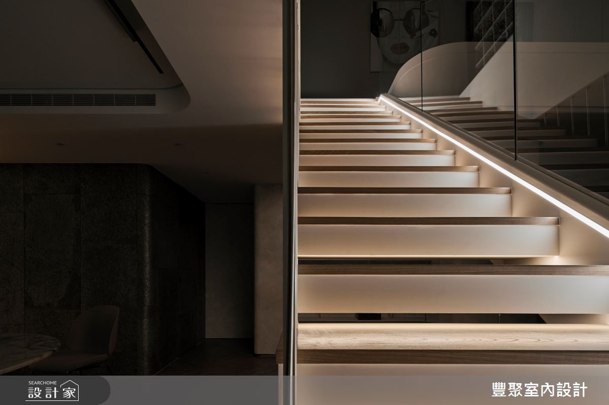 48坪中古屋(5~15年)＿現代風樓梯案例圖片＿豐聚室內設計＿豐聚_55之31