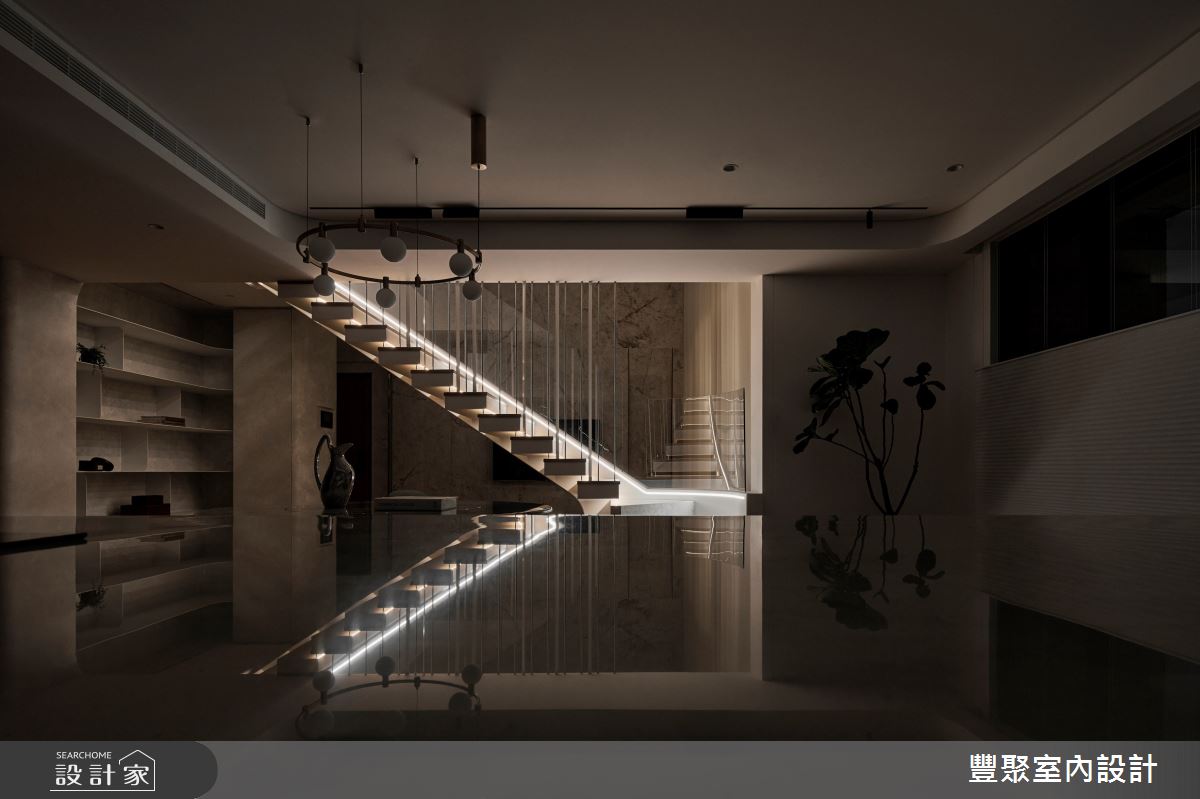 48坪中古屋(5~15年)＿現代風樓梯案例圖片＿豐聚室內設計＿豐聚_55之32