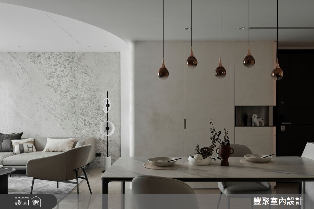 34坪新成屋(5年以下)＿奢華風客廳餐廳案例圖片＿豐聚室內設計＿豐聚_57之5