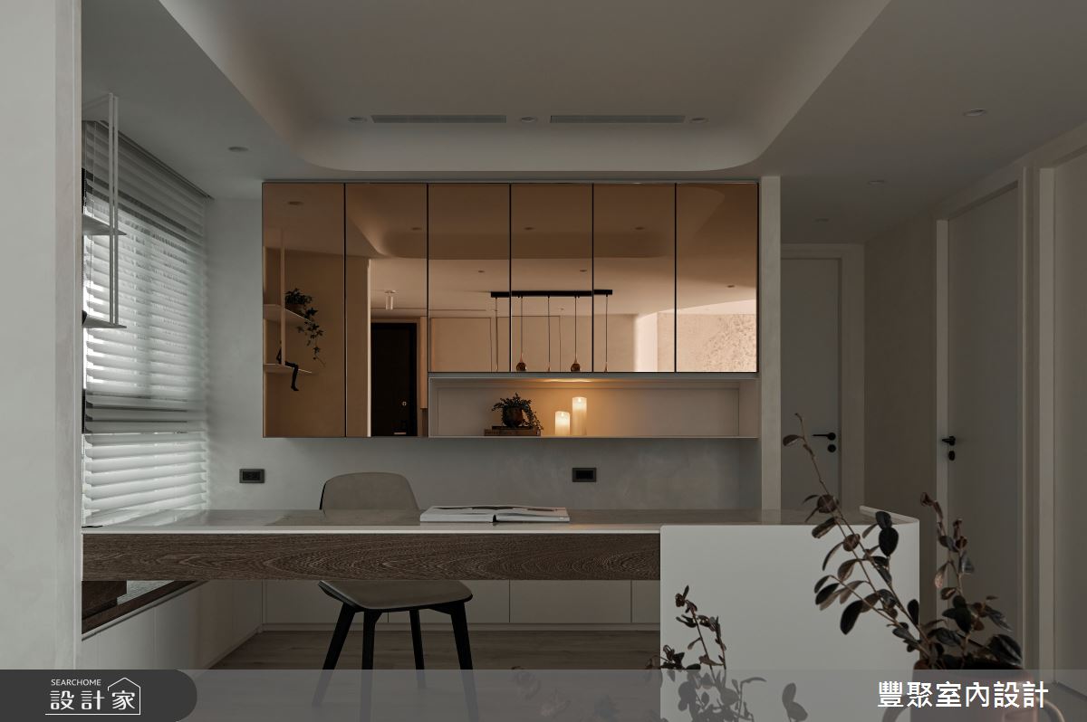 34坪新成屋(5年以下)＿奢華風廚房書房案例圖片＿豐聚室內設計＿豐聚_57之10