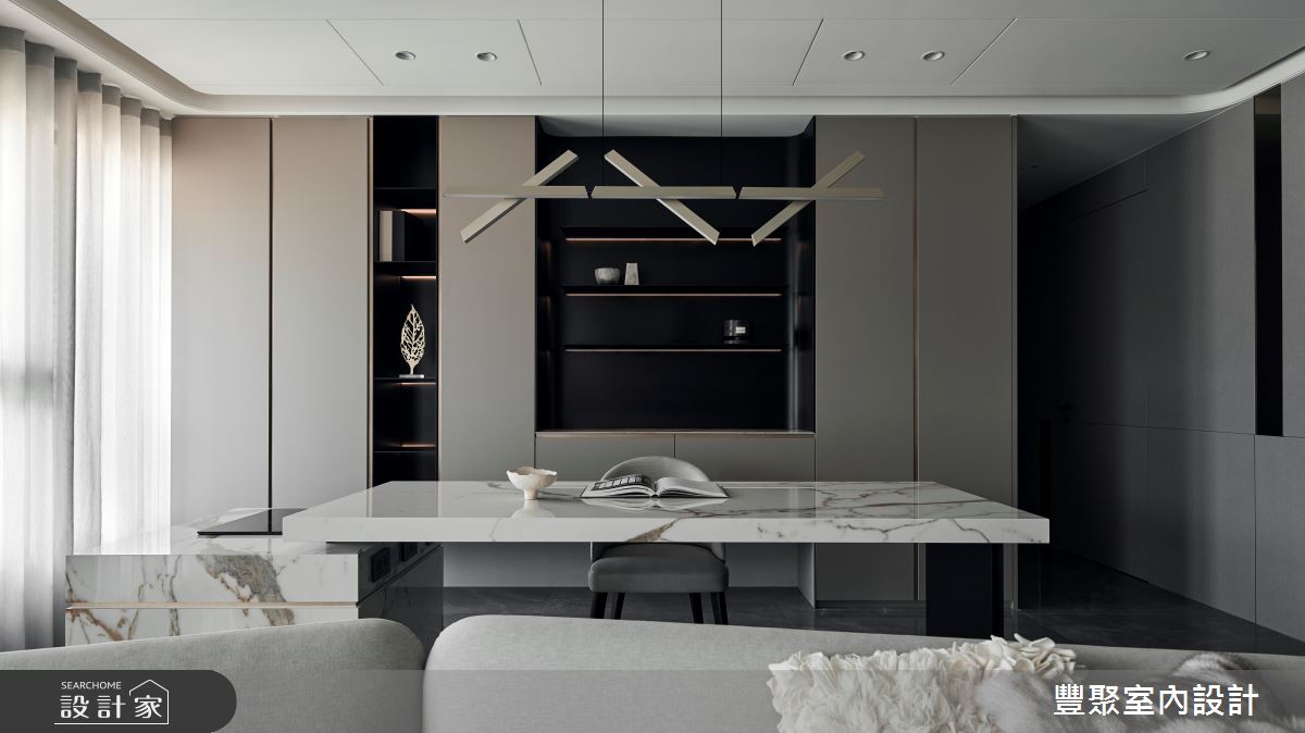 43坪新成屋(5年以下)＿奢華風餐廳書房案例圖片＿豐聚室內設計＿豐聚_58之4