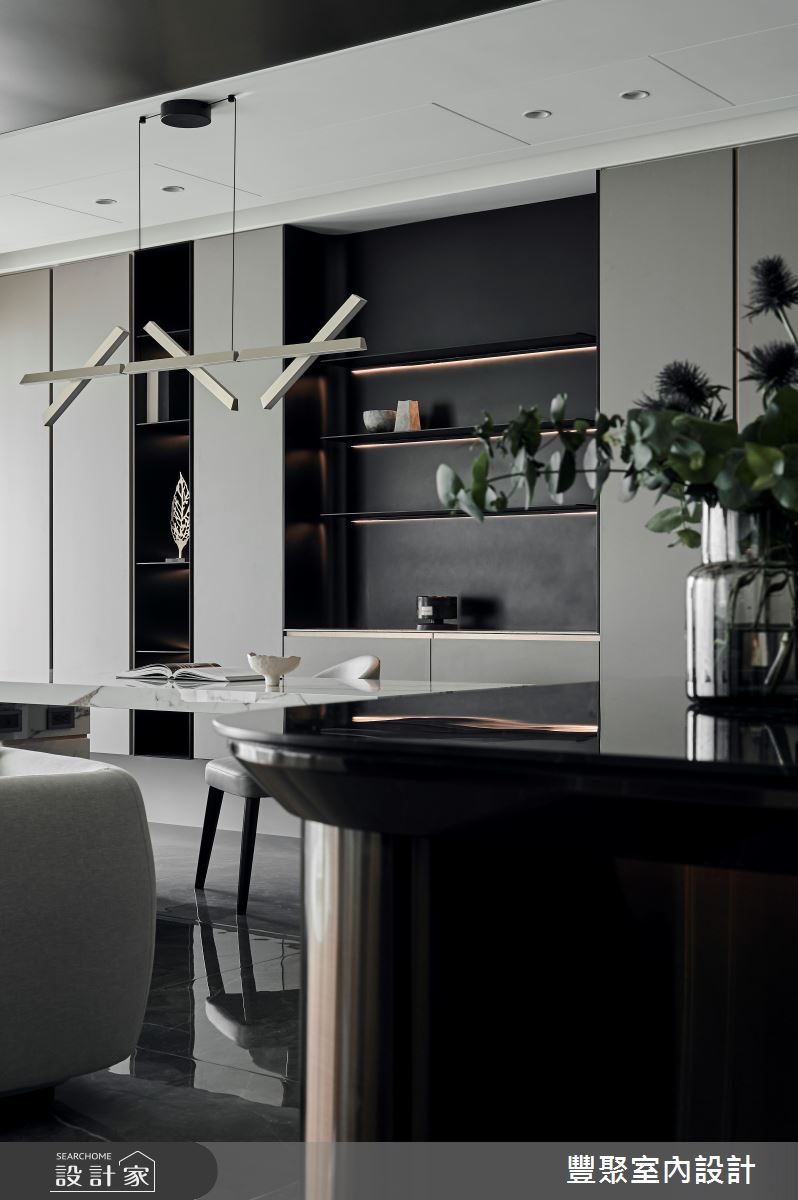 43坪新成屋(5年以下)＿奢華風書房中島案例圖片＿豐聚室內設計＿豐聚_58之9