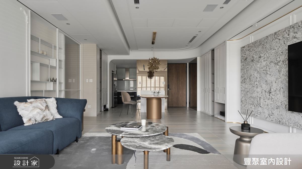 38坪新成屋(5年以下)＿美式風客廳餐廳案例圖片＿豐聚室內設計＿豐聚_60之7