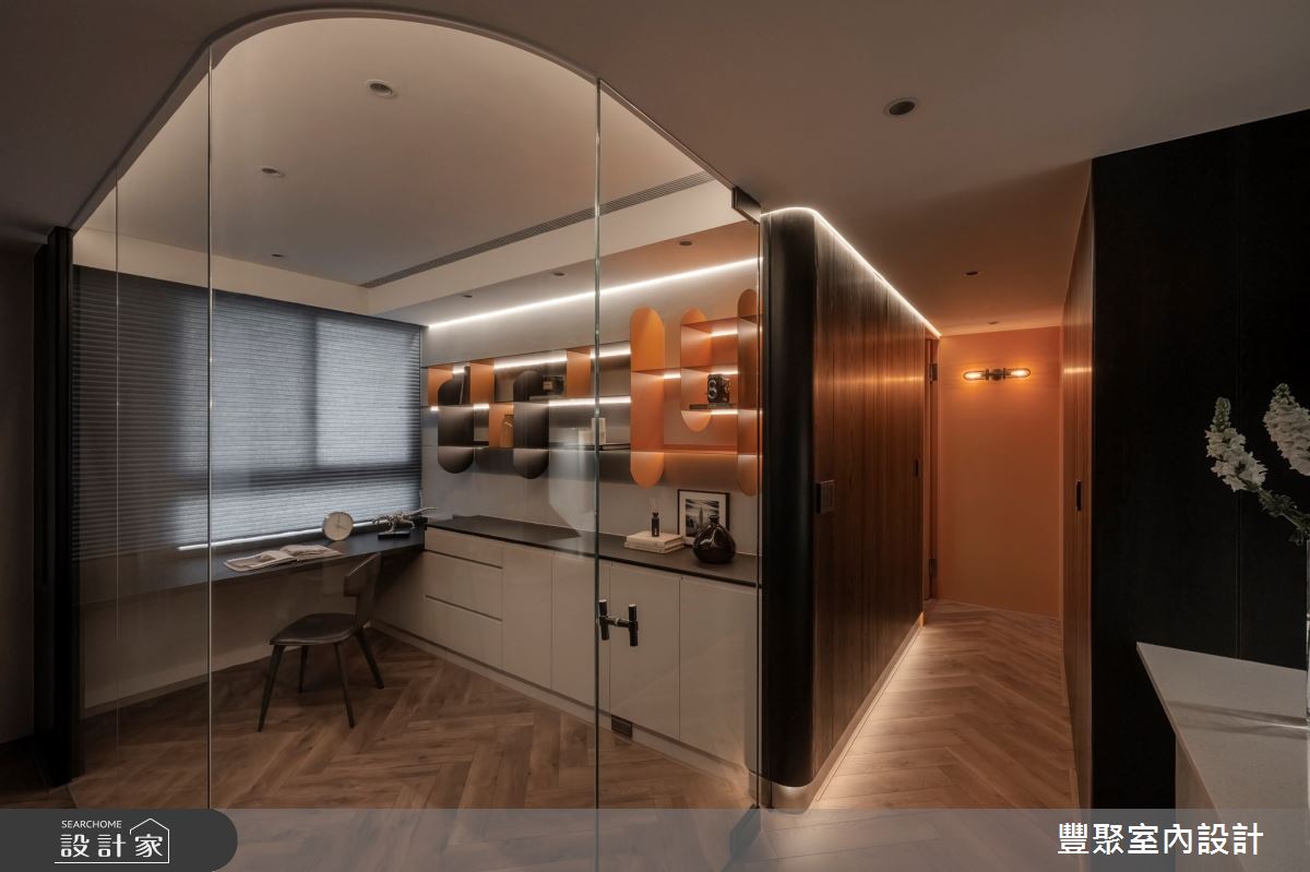 27坪新成屋(5年以下)＿現代奢華風書房走廊工作區案例圖片＿豐聚室內設計＿豐聚_63之11