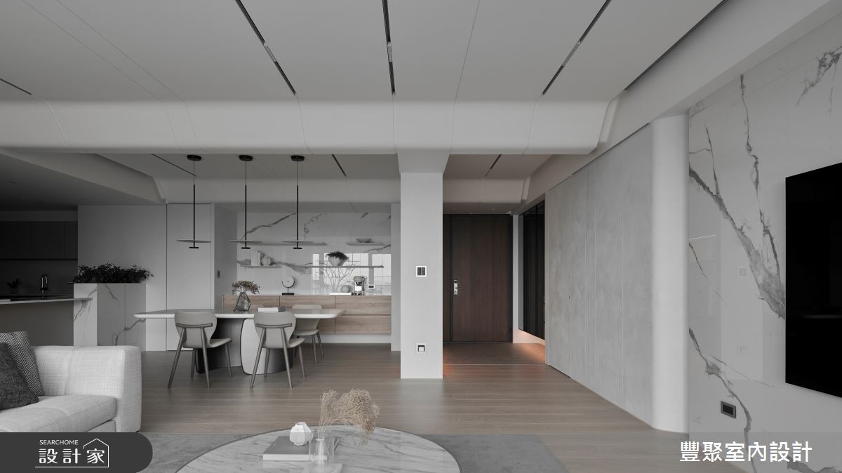 57坪新成屋(5年以下)＿現代風玄關客廳餐廳案例圖片＿豐聚室內設計＿豐聚_64之5
