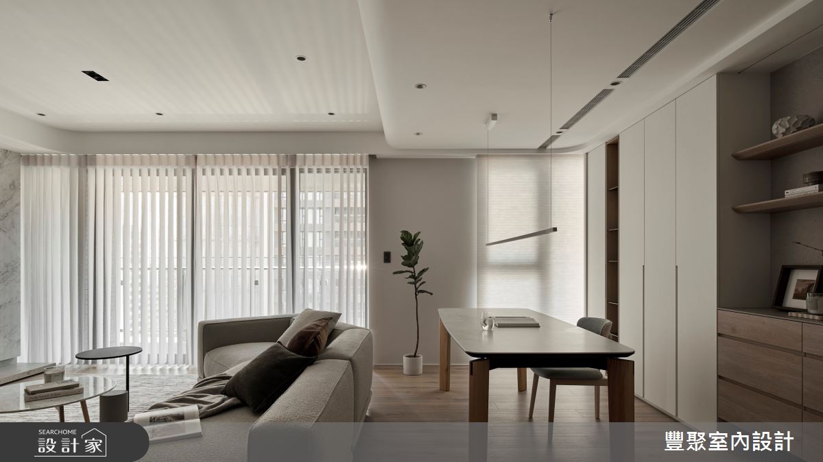 42坪新成屋(5年以下)＿現代風客廳書房案例圖片＿豐聚室內設計＿豐聚_65之10