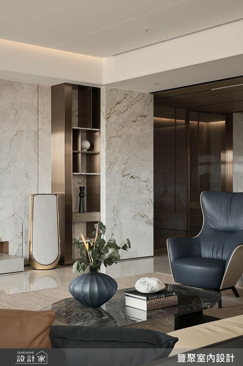 108坪預售屋＿奢華風客廳案例圖片＿豐聚室內設計＿豐聚_66之13