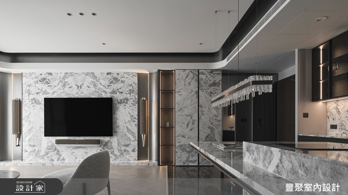 30坪新成屋(5年以下)＿奢華風客廳餐廳案例圖片＿豐聚室內設計＿豐聚_67之1