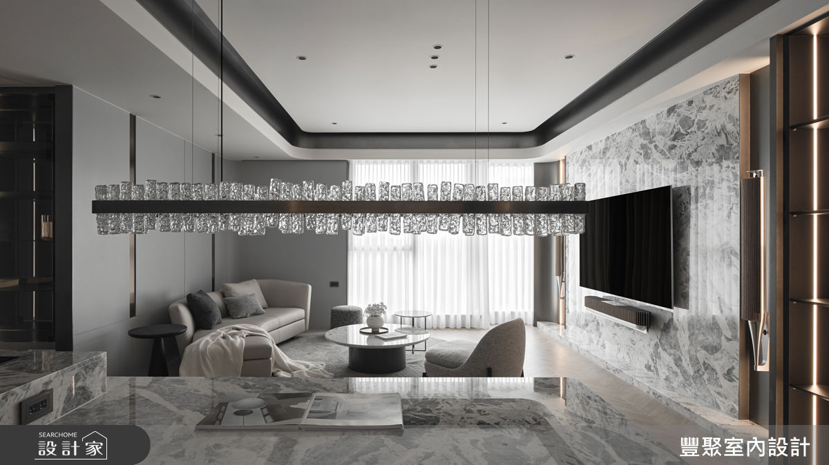 30坪新成屋(5年以下)＿奢華風客廳餐廳案例圖片＿豐聚室內設計＿豐聚_67之4