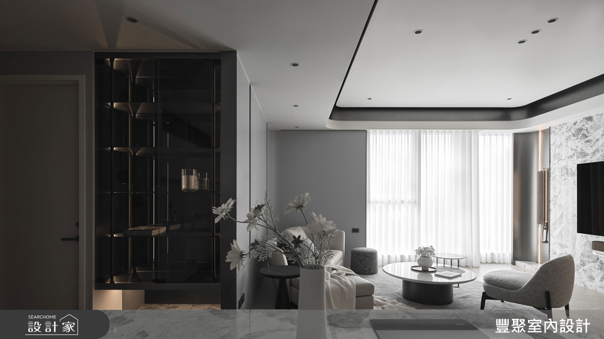 30坪新成屋(5年以下)＿奢華風客廳餐廳案例圖片＿豐聚室內設計＿豐聚_67之5