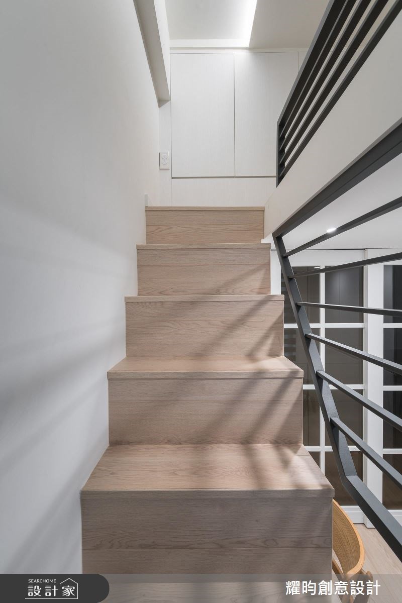 25坪新成屋(5年以下)＿北歐風樓梯案例圖片＿耀昀創意設計＿耀昀_42之23