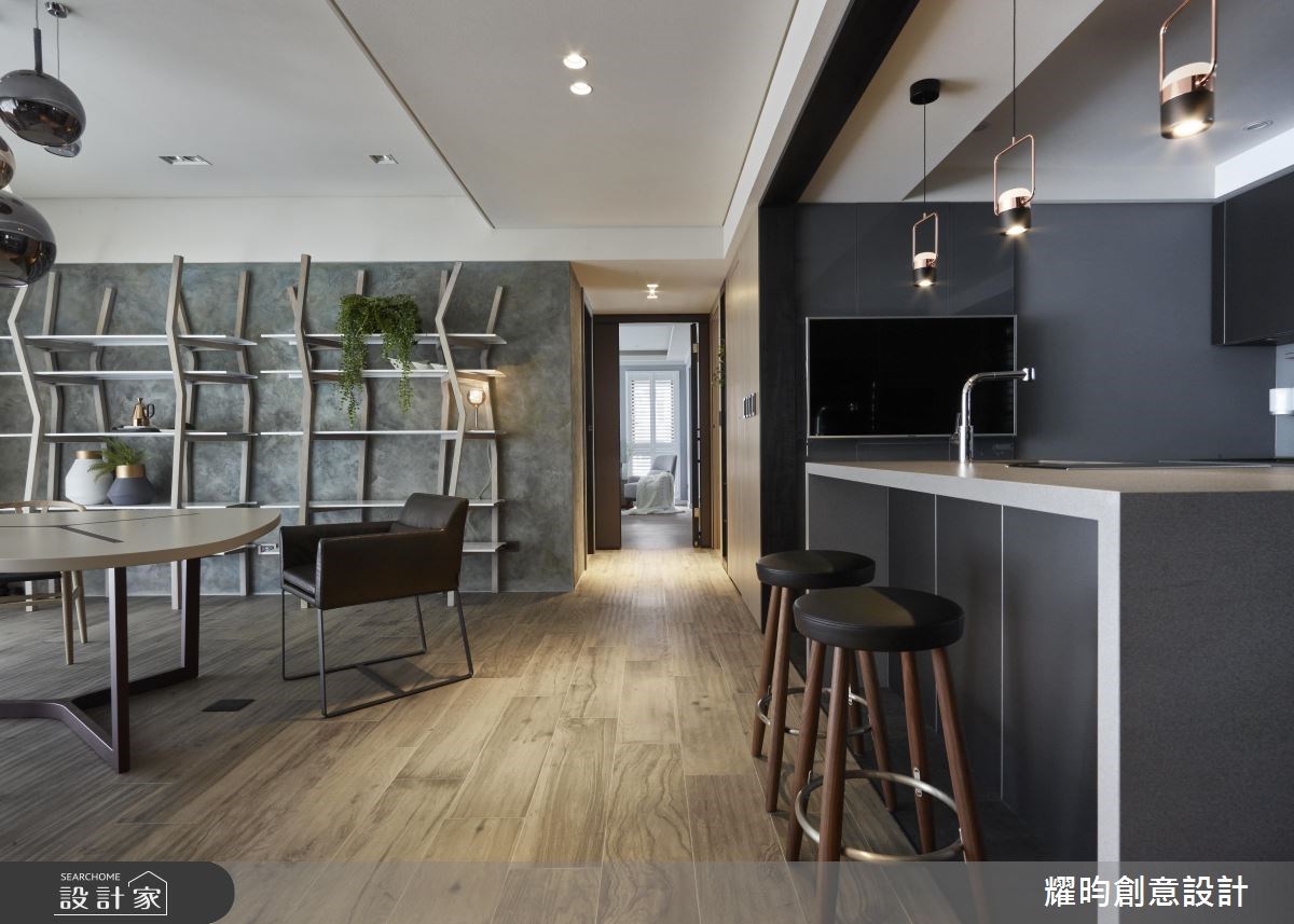 56坪新成屋(5年以下)＿北歐風吧檯書房走廊案例圖片＿耀昀創意設計＿耀昀_45之16