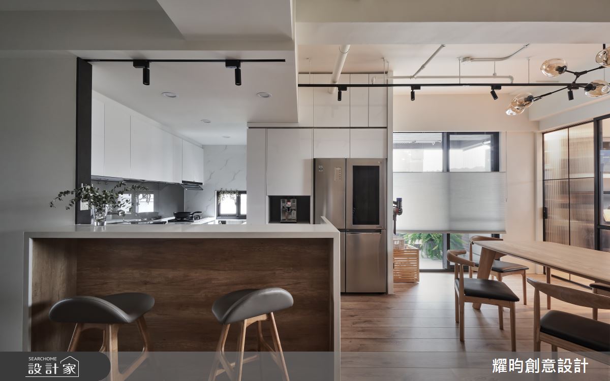 38坪新成屋(5年以下)＿北歐風廚房吧檯案例圖片＿耀昀創意設計＿耀昀_62之17