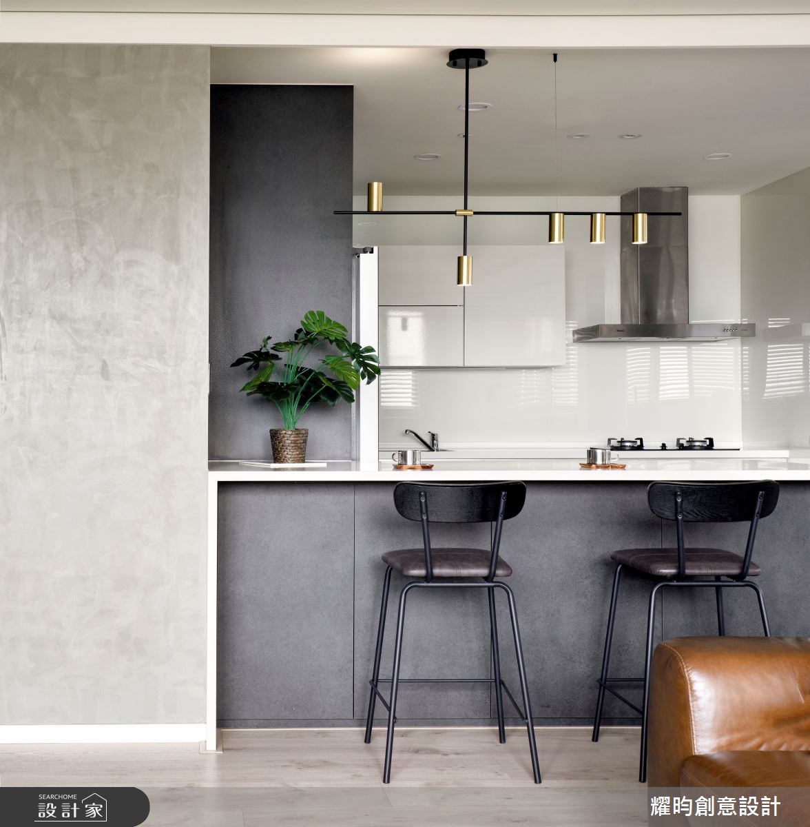 40坪中古屋(5~15年)＿北歐風廚房吧檯中島案例圖片＿耀昀創意設計＿耀昀_69之19