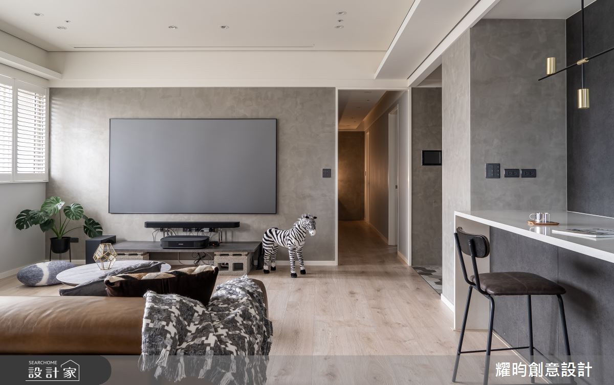 40坪中古屋(5~15年)＿北歐風客廳吧檯中島案例圖片＿耀昀創意設計＿耀昀_69之25
