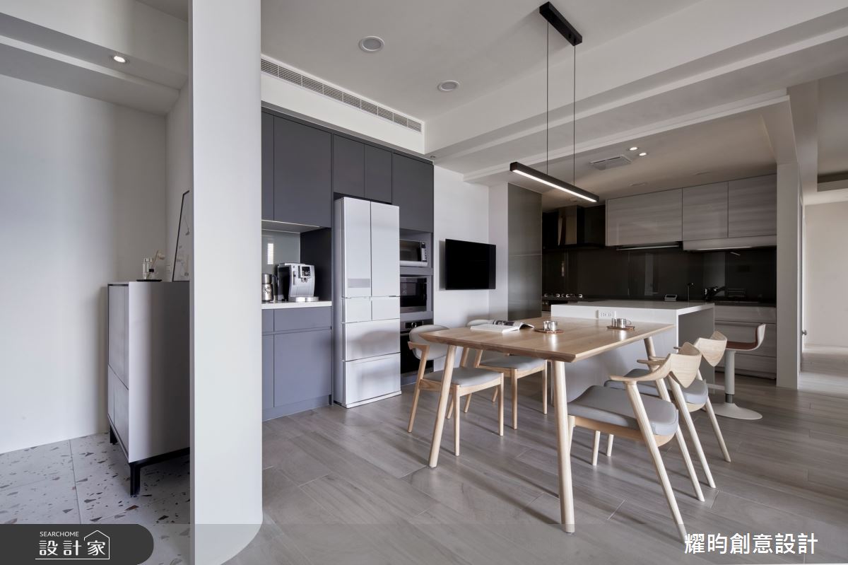 43坪中古屋(5~15年)＿北歐風玄關餐廳廚房中島案例圖片＿耀昀創意設計＿耀昀_70之20