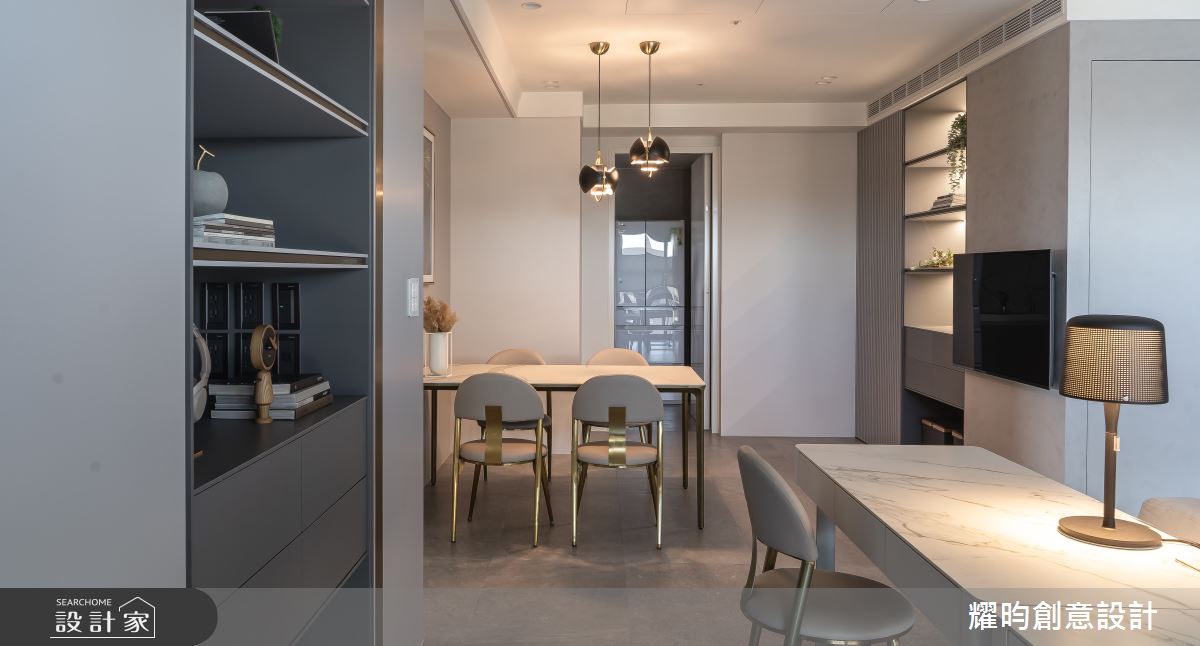 36坪新成屋(5年以下)＿北歐風餐廳書房案例圖片＿耀昀創意設計＿耀昀_71之25
