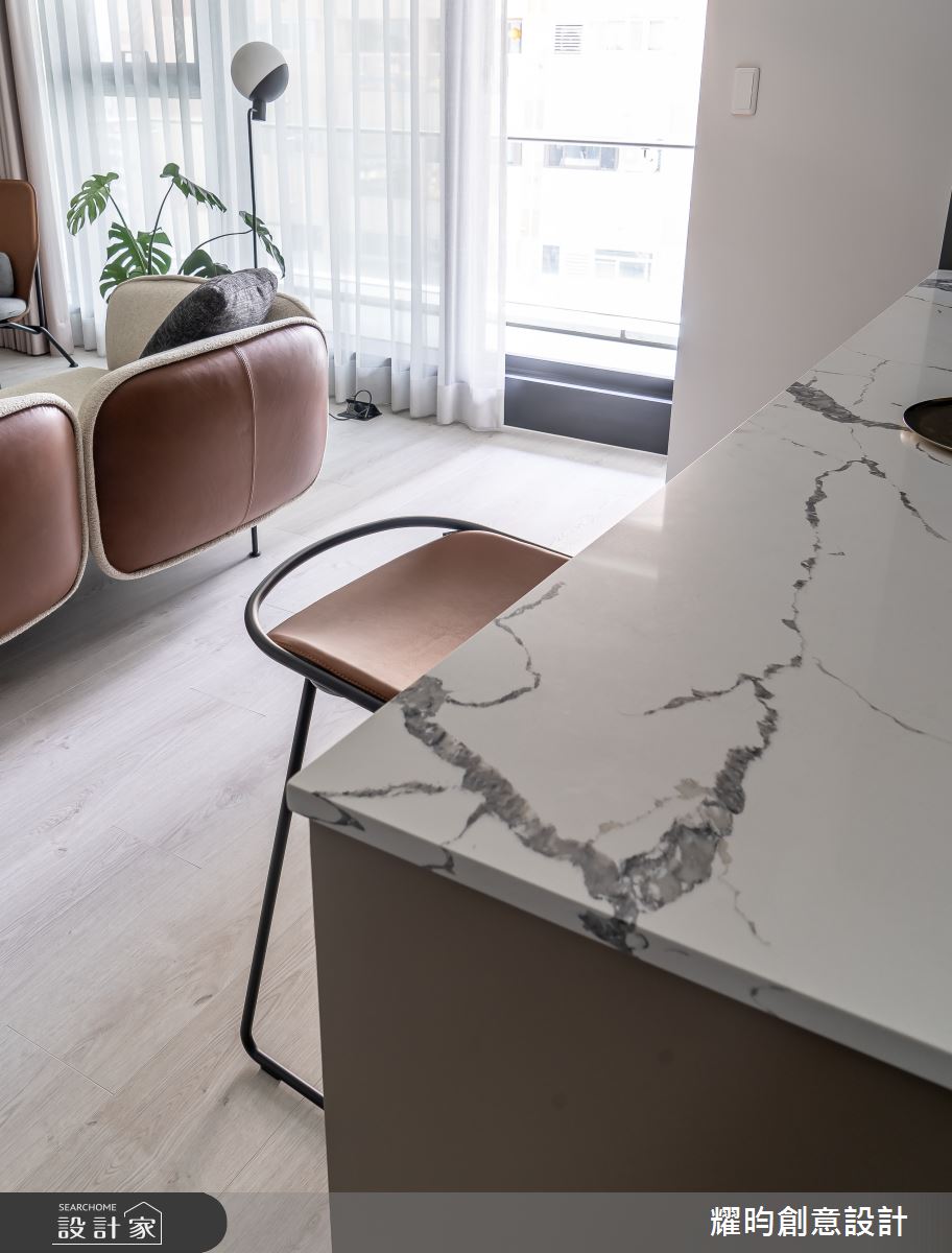 25坪新成屋(5年以下)＿北歐風餐廳中島案例圖片＿耀昀創意設計＿耀昀_73之33