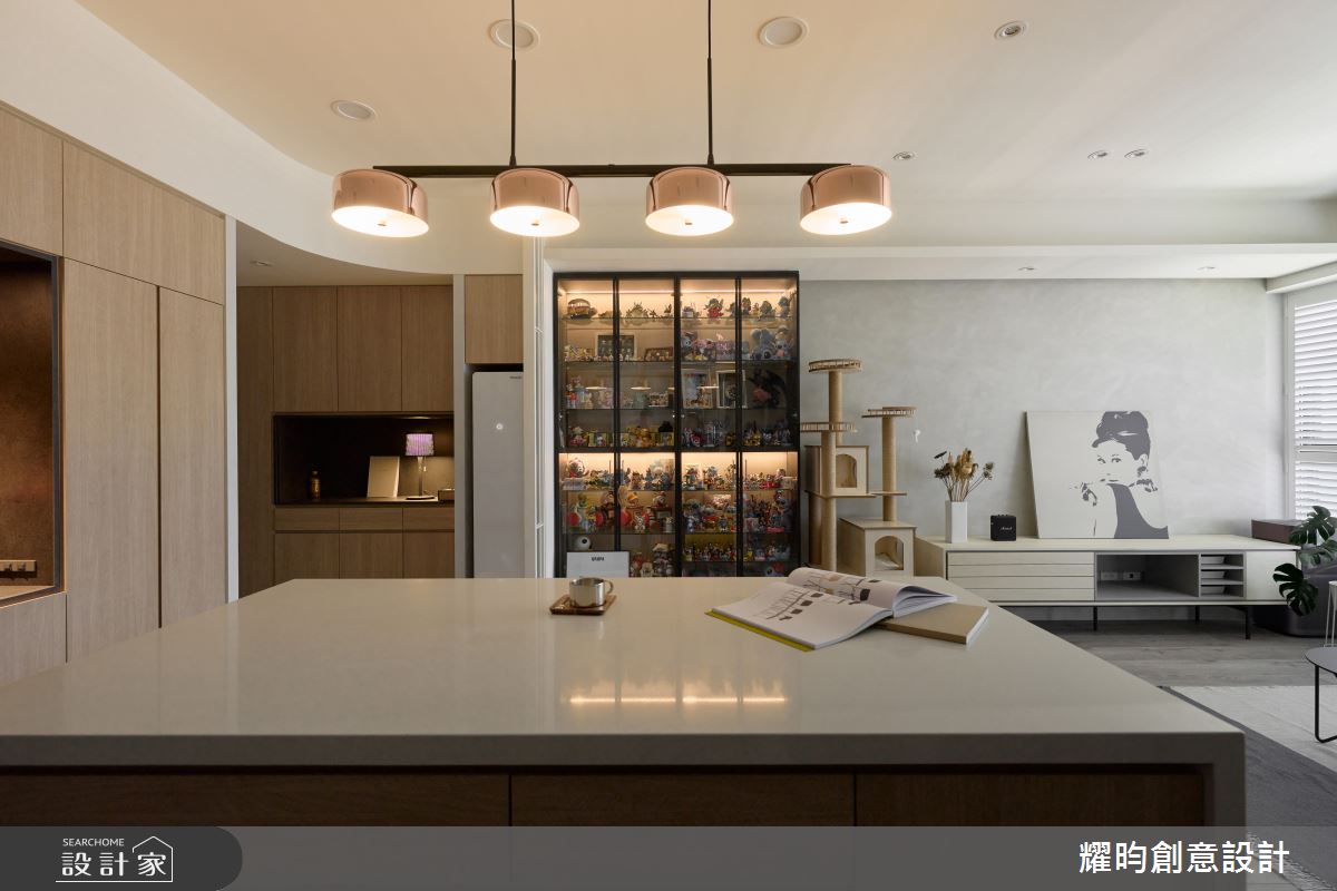 30坪新成屋(5年以下)＿北歐風客廳餐廳中島案例圖片＿耀昀創意設計＿耀昀_78之7