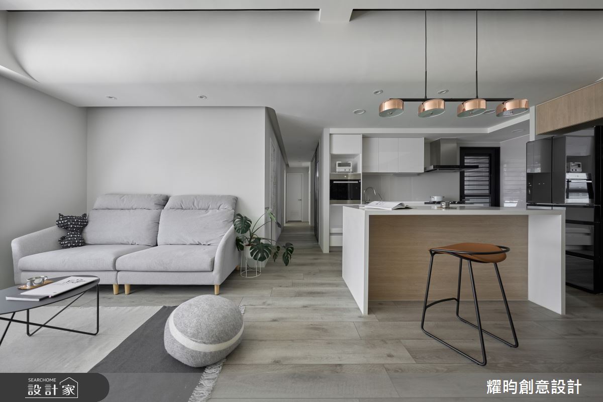 30坪新成屋(5年以下)＿北歐風客廳餐廳廚房中島案例圖片＿耀昀創意設計＿耀昀_78之15
