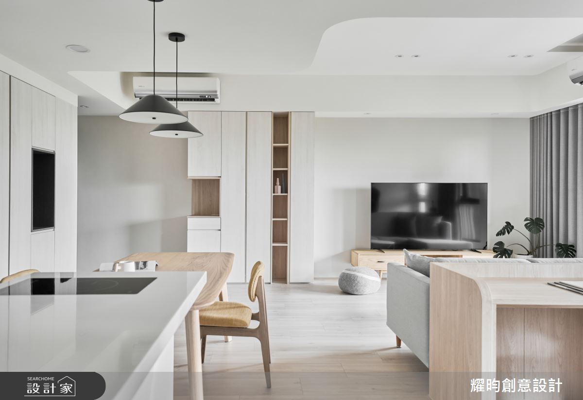 28坪預售屋＿北歐風客廳餐廳書房中島案例圖片＿耀昀創意設計＿耀昀_79之8