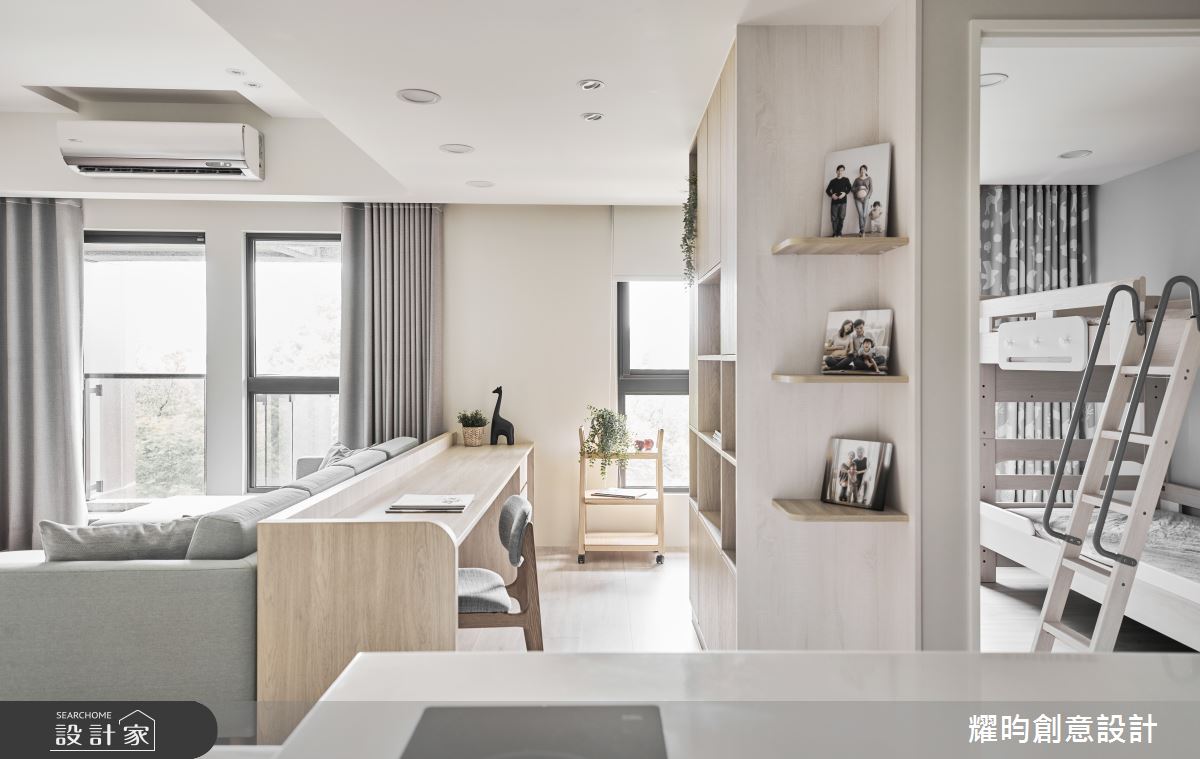 28坪預售屋＿北歐風客廳工作區中島案例圖片＿耀昀創意設計＿耀昀_79之18