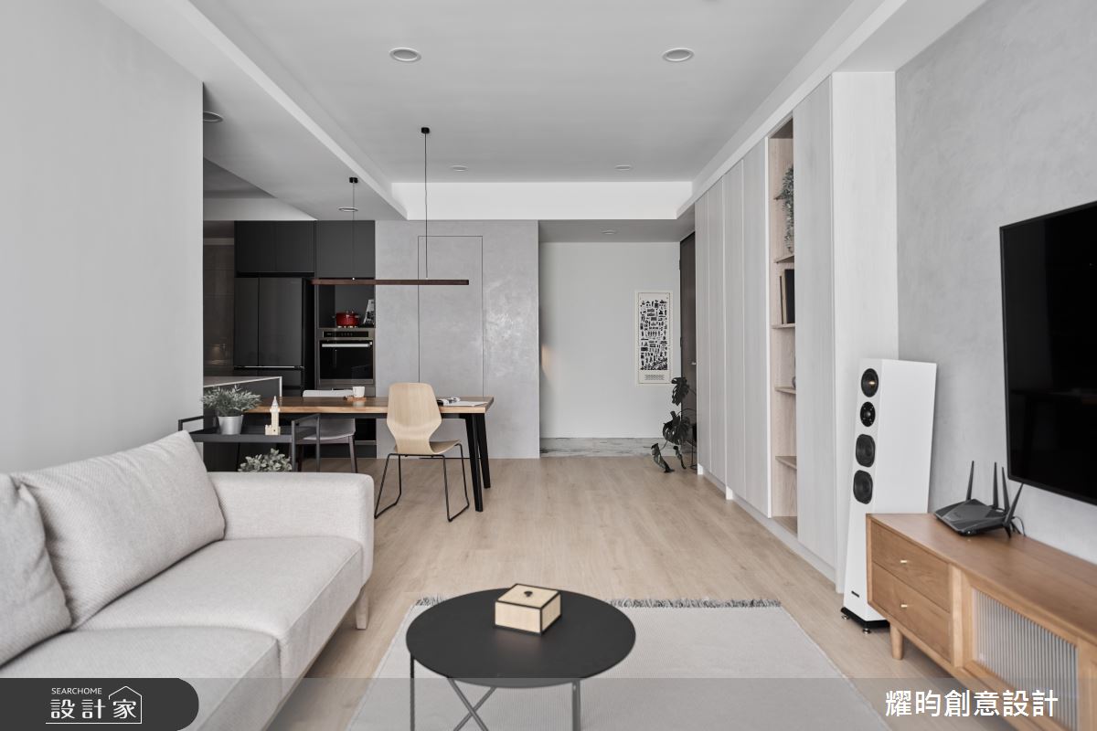 26坪新成屋(5年以下)＿北歐風玄關客廳餐廳中島案例圖片＿耀昀創意設計＿耀昀_80之8