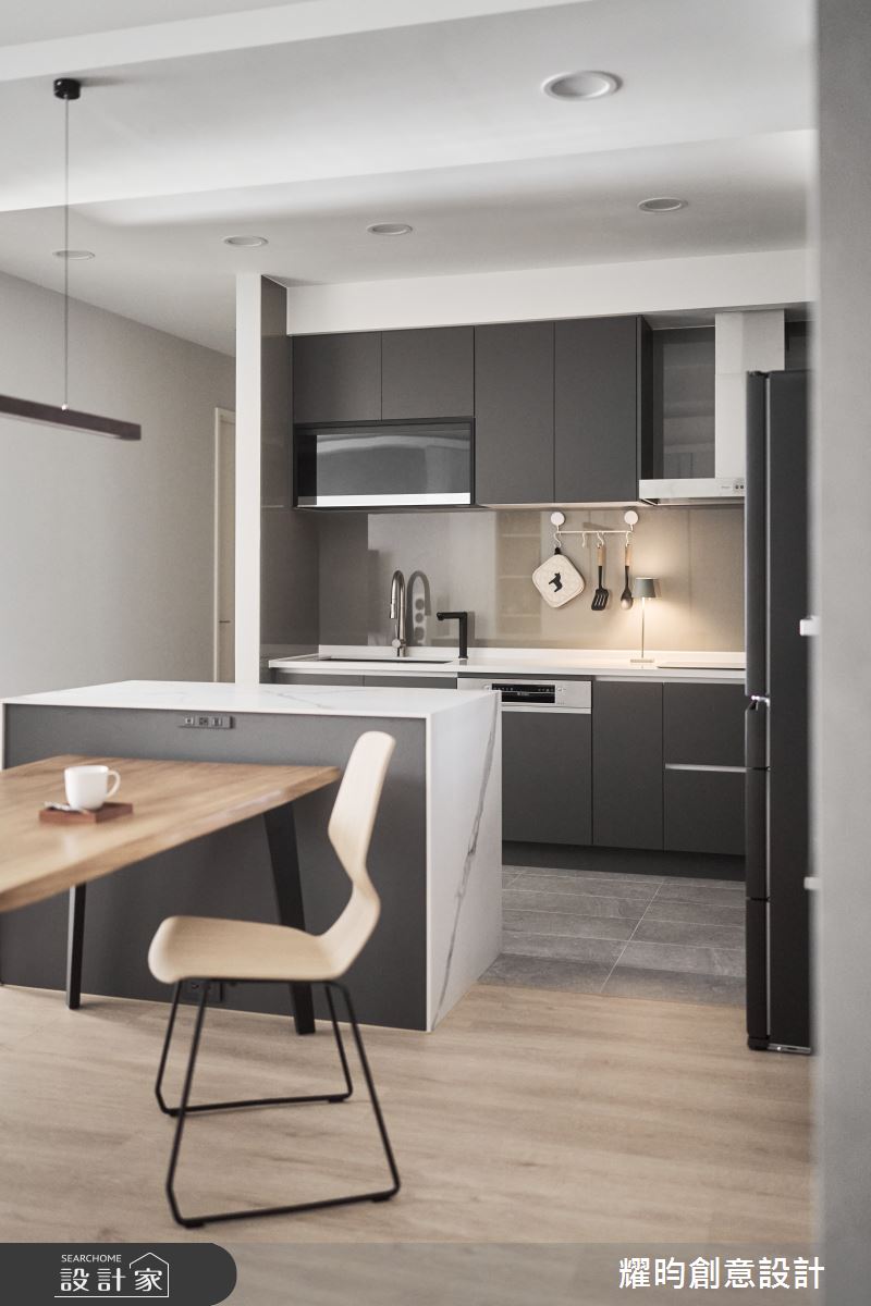 26坪新成屋(5年以下)＿北歐風餐廳廚房中島案例圖片＿耀昀創意設計＿耀昀_80之17