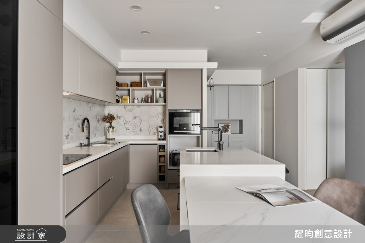 32坪老屋(31~40年)＿北歐風餐廳廚房中島案例圖片＿耀昀創意設計＿耀昀_84之10