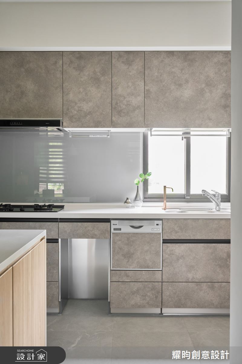 25坪中古屋(5~15年)＿北歐風廚房中島案例圖片＿耀昀創意設計＿耀昀_88之12