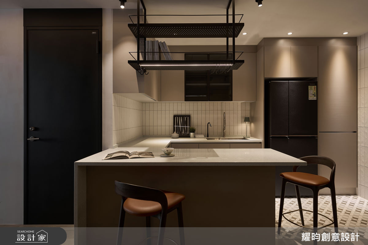 28坪老屋(41~50年)＿北歐風廚房吧檯中島案例圖片＿耀昀創意設計＿耀昀_96之5