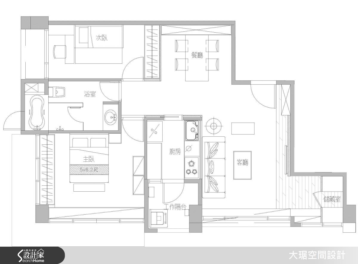 20坪新成屋(5年以下)＿簡約風案例圖片＿大琚空間設計＿大琚_15之15