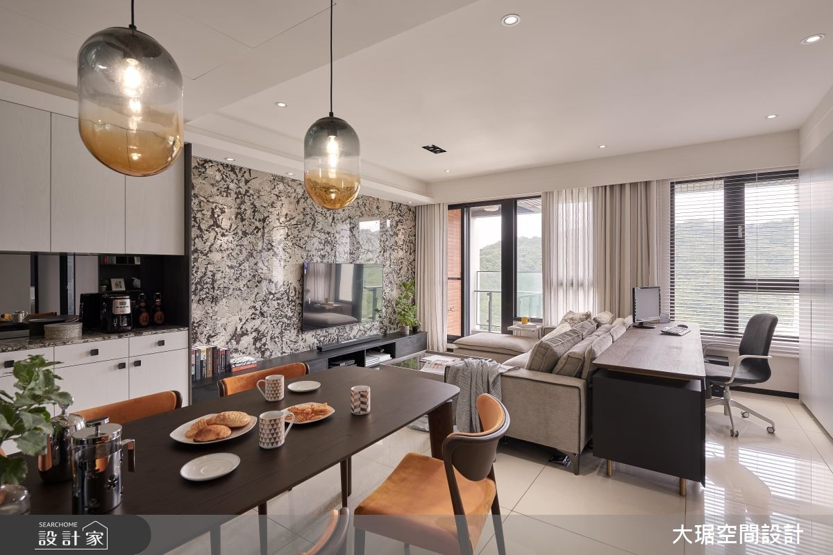 28坪新成屋(5年以下)＿現代風客廳餐廳書房案例圖片＿大琚空間設計＿大琚_23之7