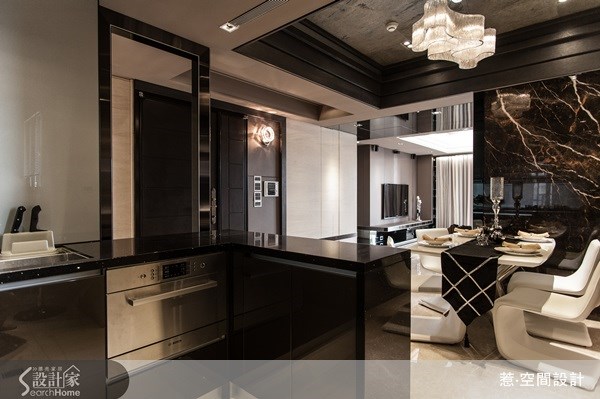 65坪新成屋(5年以下)＿奢華風餐廳廚房吧檯案例圖片＿藍雅國際設計＿藍雅_08之22