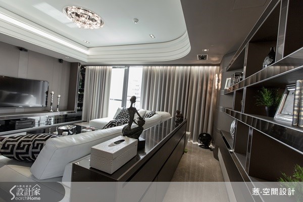 65坪新成屋(5年以下)＿奢華風客廳案例圖片＿藍雅國際設計＿藍雅_08之10