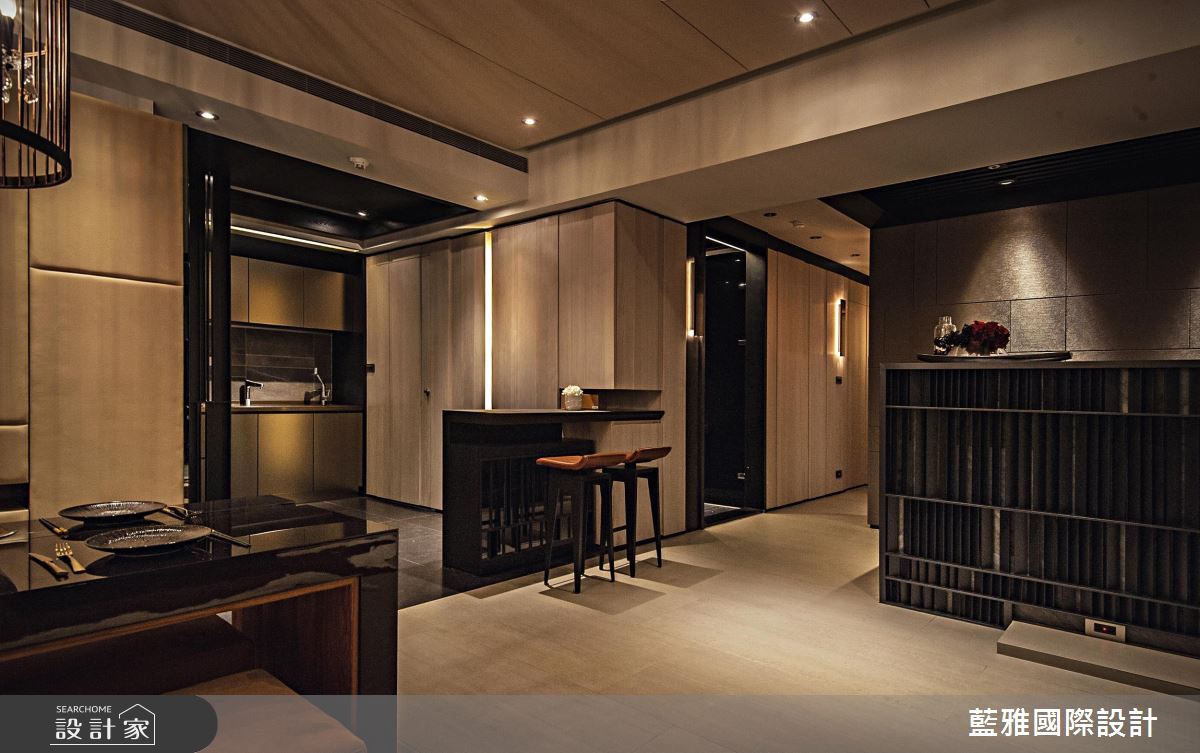 33坪新成屋(5年以下)＿新中式風餐廳廚房吧檯中島案例圖片＿藍雅國際設計＿藍雅_18之23