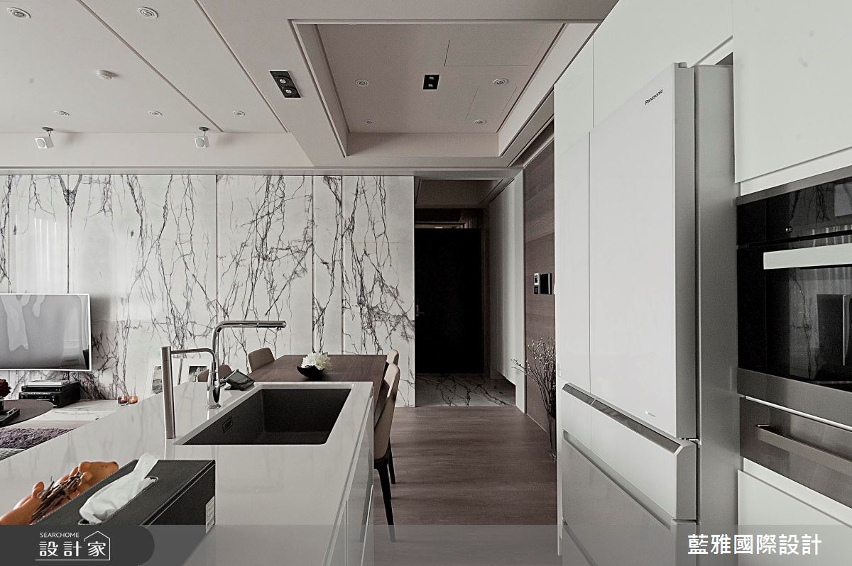 65坪新成屋(5年以下)＿奢華風廚房中島案例圖片＿藍雅國際設計＿藍雅_23之11