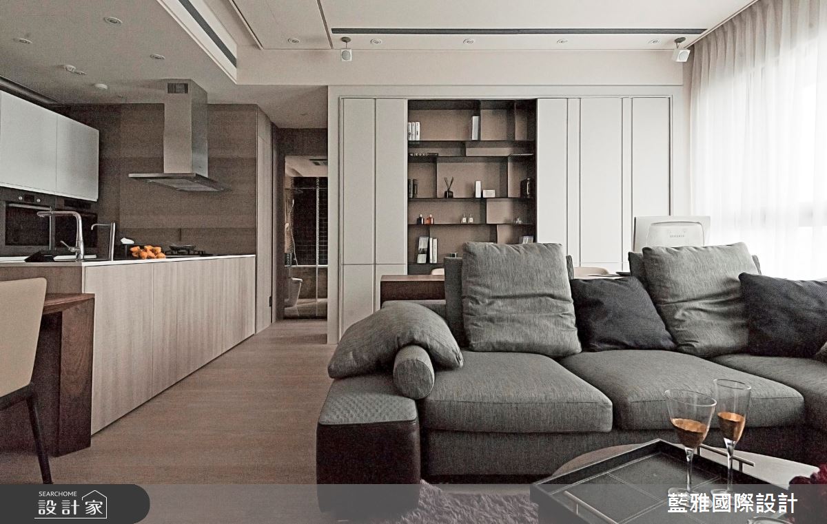 65坪新成屋(5年以下)＿奢華風客廳餐廳廚房中島案例圖片＿藍雅國際設計＿藍雅_23之26