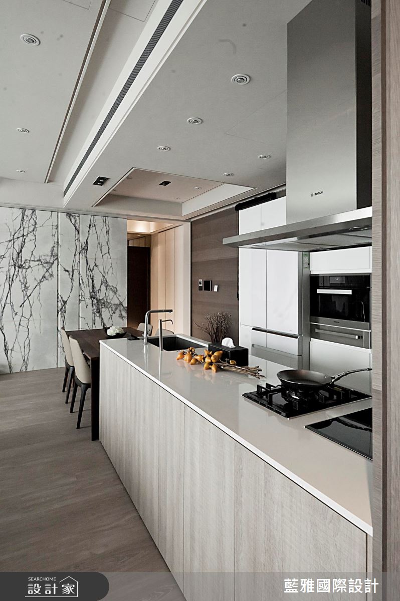 65坪新成屋(5年以下)＿奢華風廚房中島案例圖片＿藍雅國際設計＿藍雅_23之27