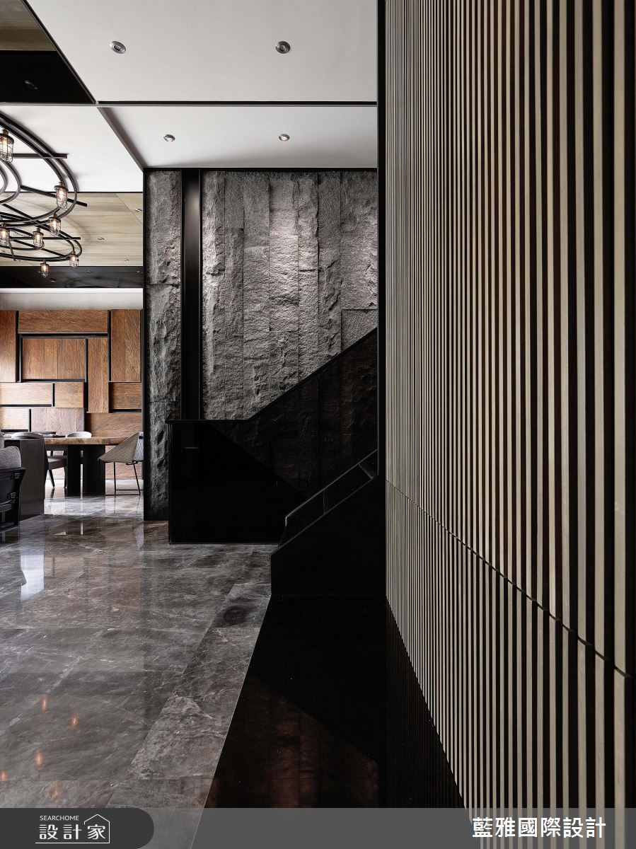 90坪新成屋(5年以下)＿休閒風客廳樓梯走廊案例圖片＿藍雅國際設計＿藍雅_25之3