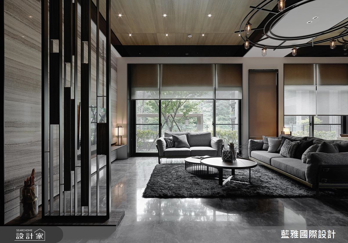 90坪新成屋(5年以下)＿休閒風客廳案例圖片＿藍雅國際設計＿藍雅_25之5
