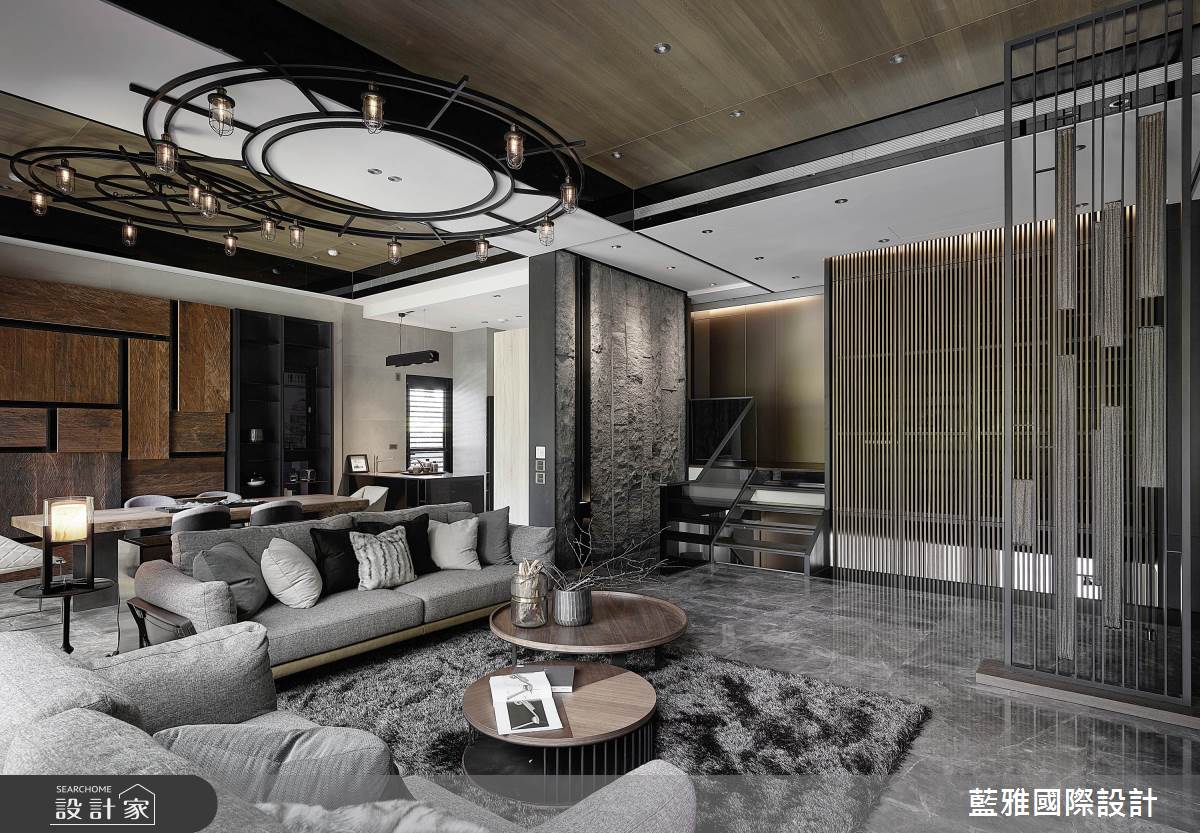 90坪新成屋(5年以下)＿休閒風客廳案例圖片＿藍雅國際設計＿藍雅_25之6