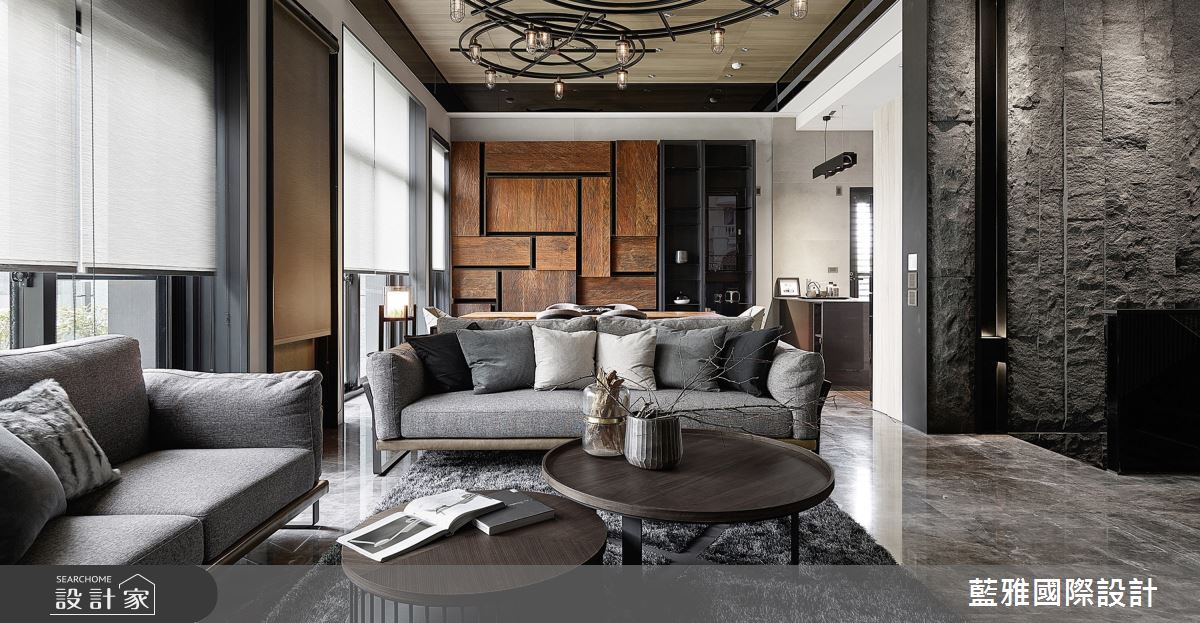 90坪新成屋(5年以下)＿休閒風客廳案例圖片＿藍雅國際設計＿藍雅_25之7