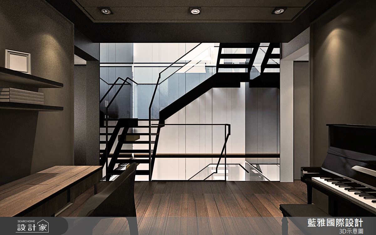 130坪新成屋(5年以下)＿現代風樓梯案例圖片＿藍雅國際設計＿藍雅_26之9