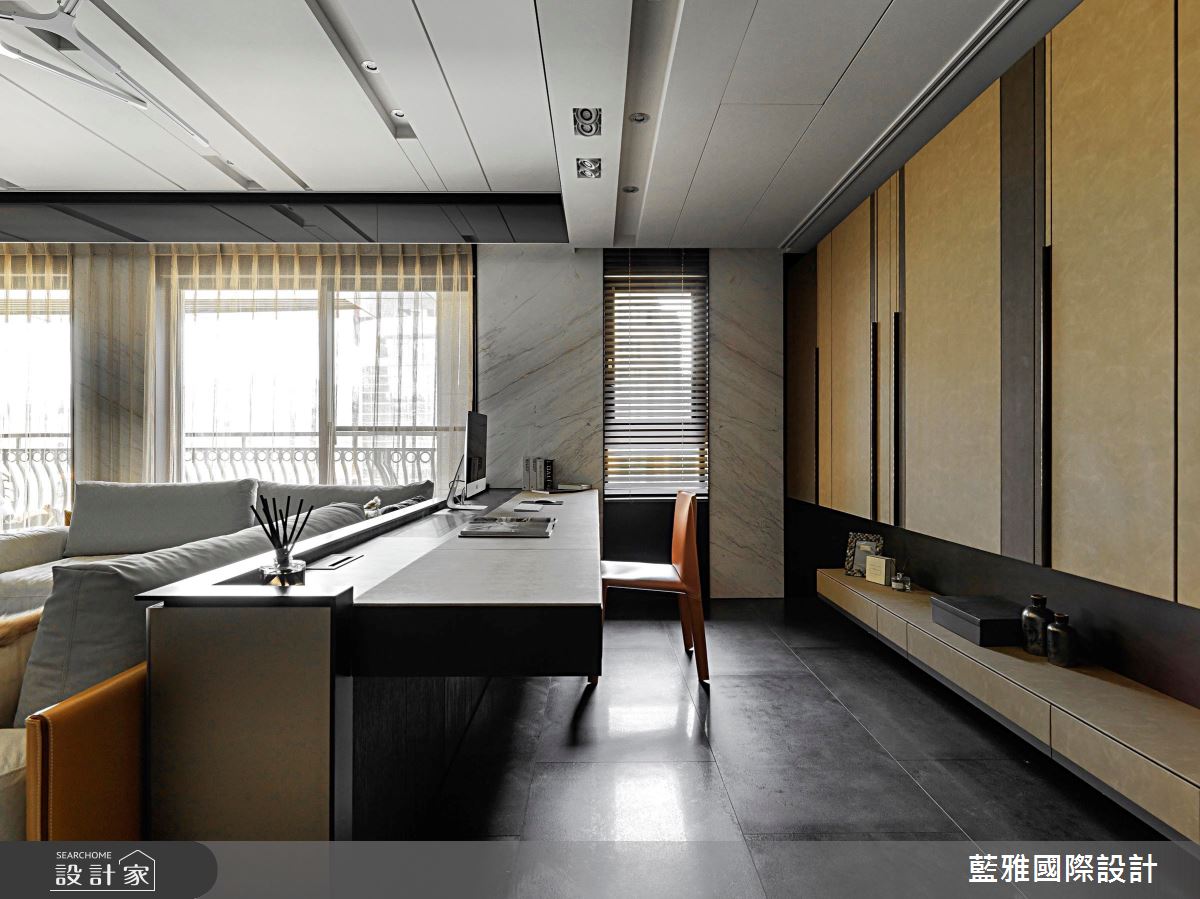 95坪新成屋(5年以下)＿奢華風客廳工作區案例圖片＿藍雅國際設計＿藍雅_29之9