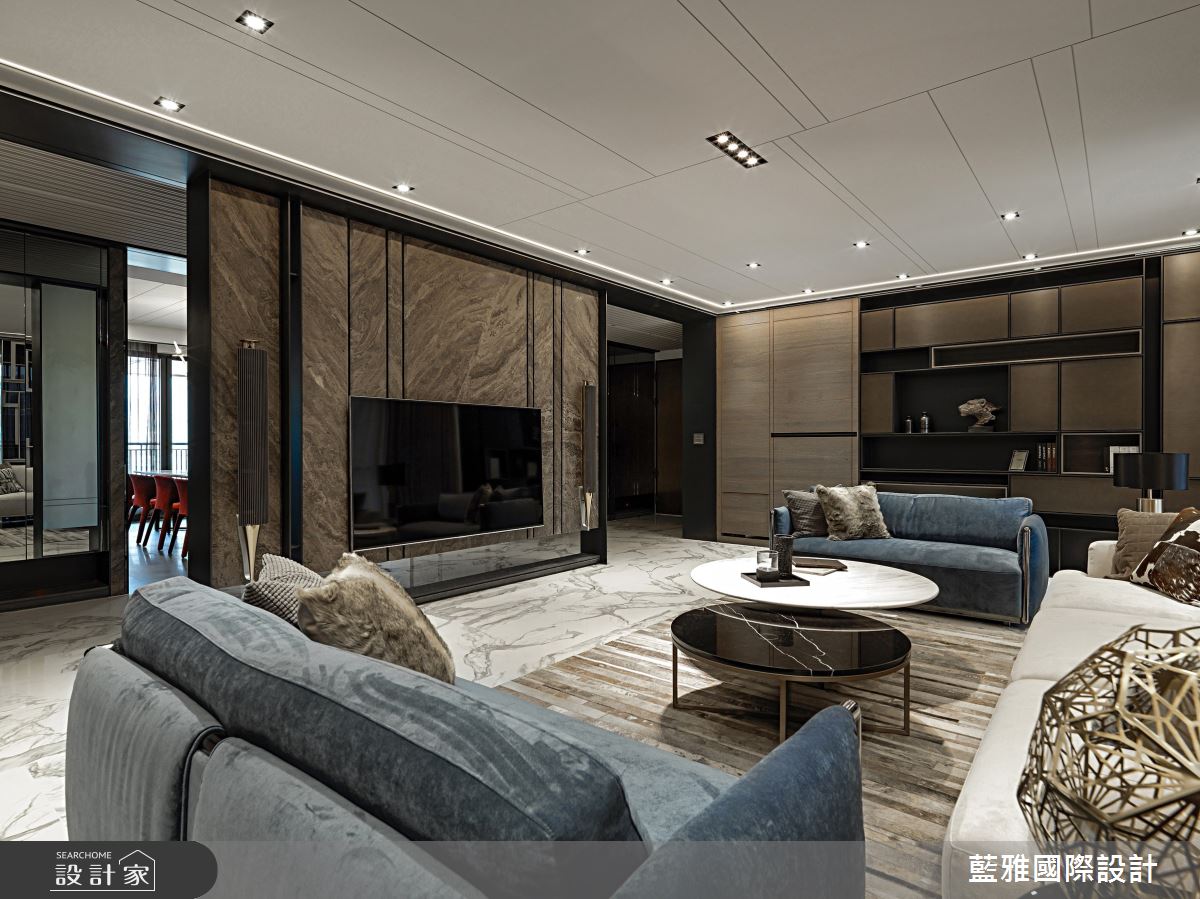 75坪新成屋(5年以下)＿奢華風客廳案例圖片＿藍雅國際設計＿藍雅_32之7
