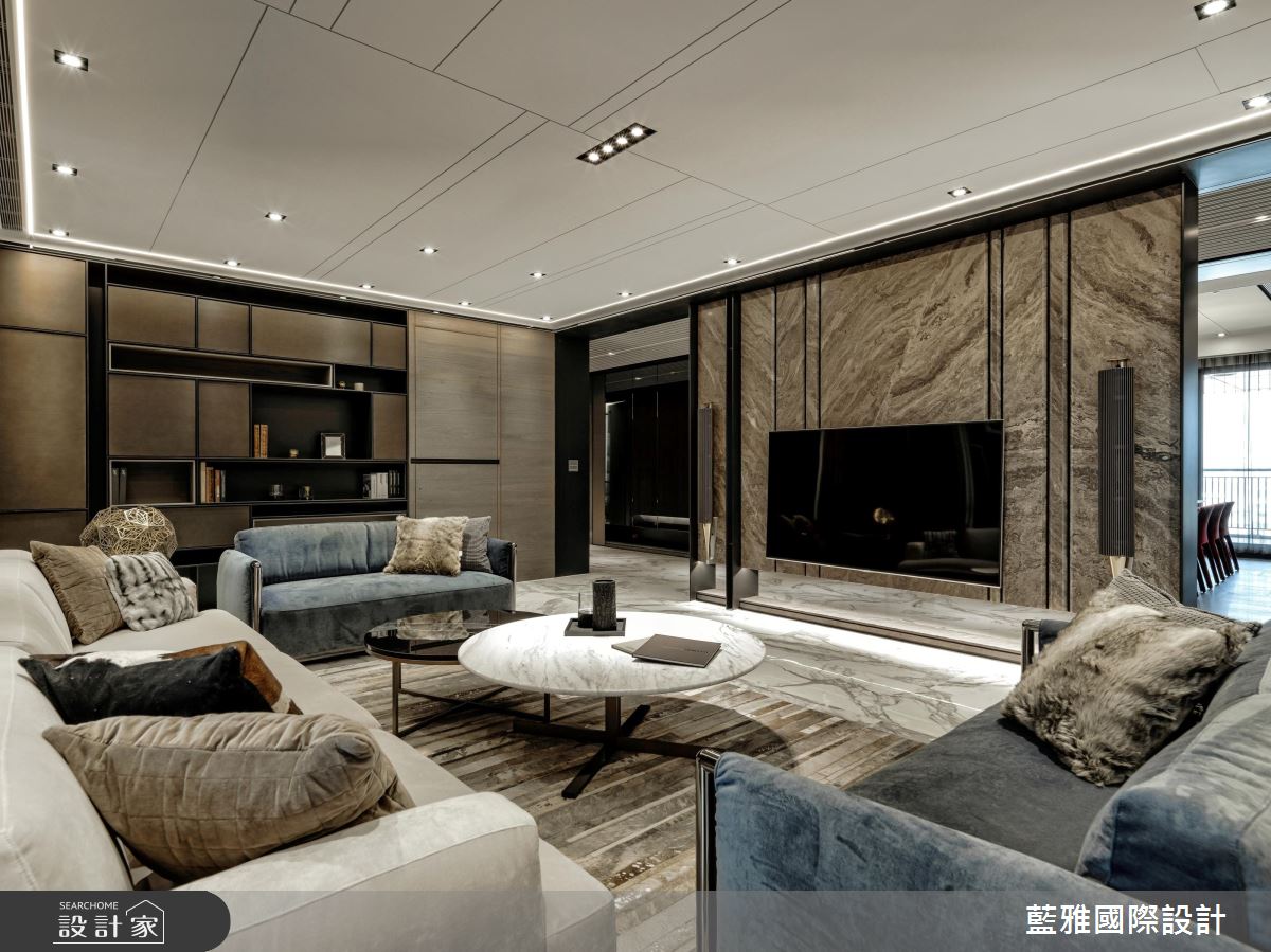 75坪新成屋(5年以下)＿奢華風客廳案例圖片＿藍雅國際設計＿藍雅_32之8